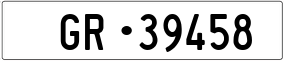 Truck License Plate